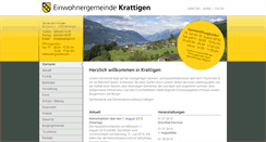 Desktop Screenshot of krattigen.ch